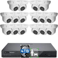 ONWOTE 4K 16 Channel PoE Security Camera System, AI Human & Vehicle Detection, 16CH 4K 8MP NVR with 4TB HDD pre-installed for 24-7 Recording, 16pcs 6MP Outdoor PoE IP Cameras, Business Surveillance