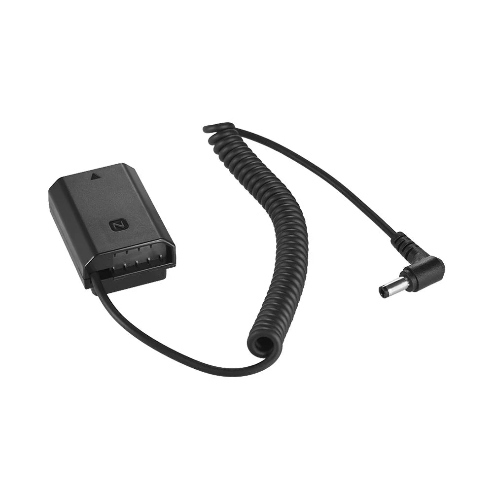 NP-FZ100 Dummy Battery Pack  Coupler Connector Cable, Adapter for Sony A7III A9 A7RIII A7SIII, Long-lasting  Solution