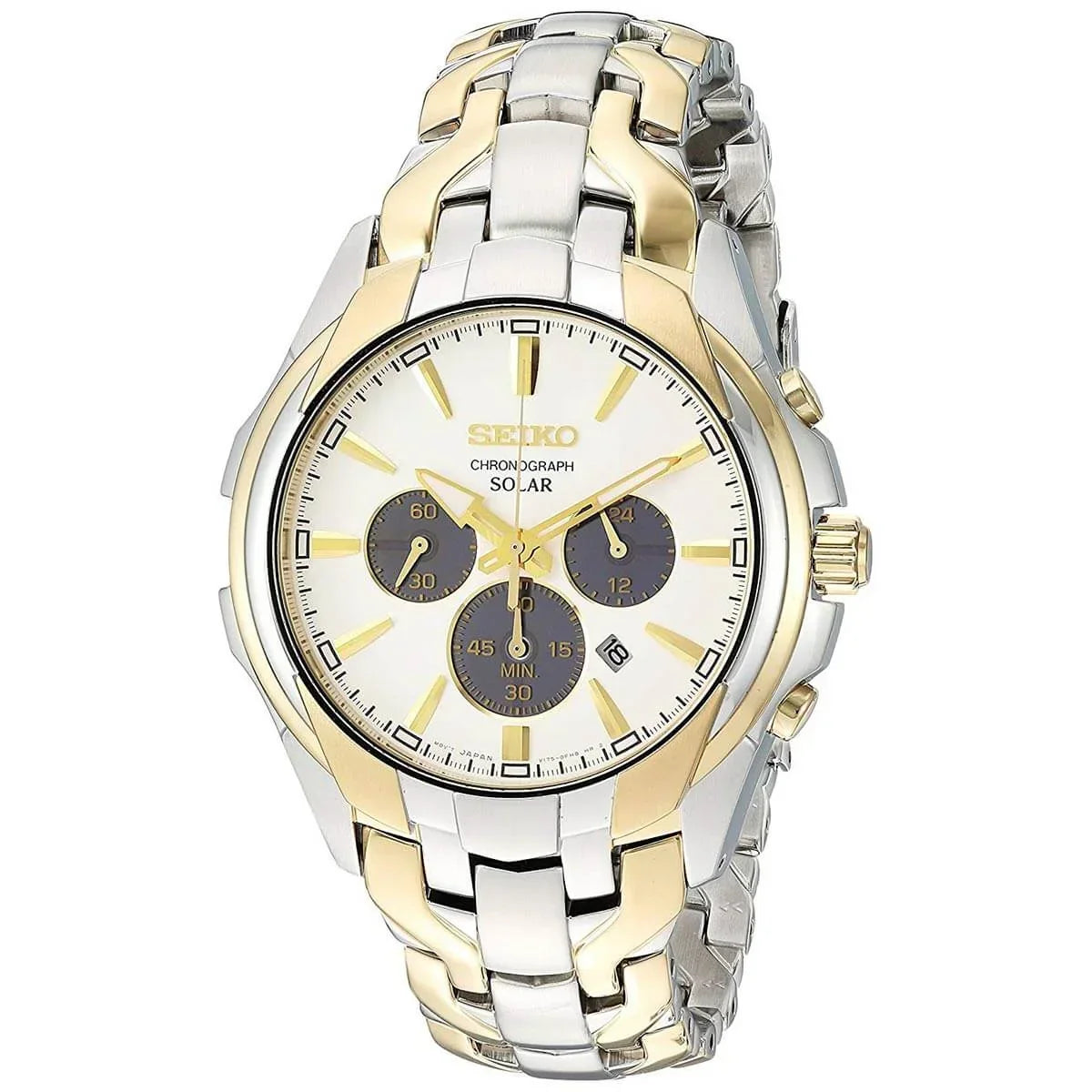 Seiko Core White Dial Stainless Steel Men's Watch SSC634