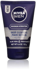Nivea For Men Original, Deep Cleaning Face Scrub 4.4 Oz (Pack Of 2)