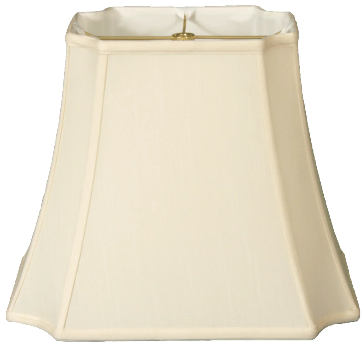 Royal Designs 13" Rectangle Inverted Cut Corners Lamp Shade Eggshell