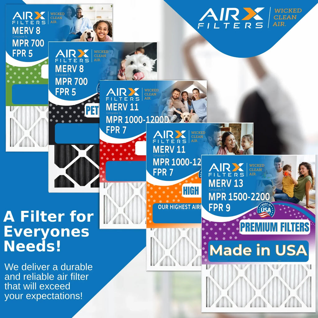16x28x6 Air Filter MERV 13 Comparable to MPR 1500 - 2200 & FPR 9 Compatible with Aprilaire 401 Premium USA Made 16x28x6 Furnace Filter 1 Single Filter by AIRX FILTERS WICKED CLEAN AIR.