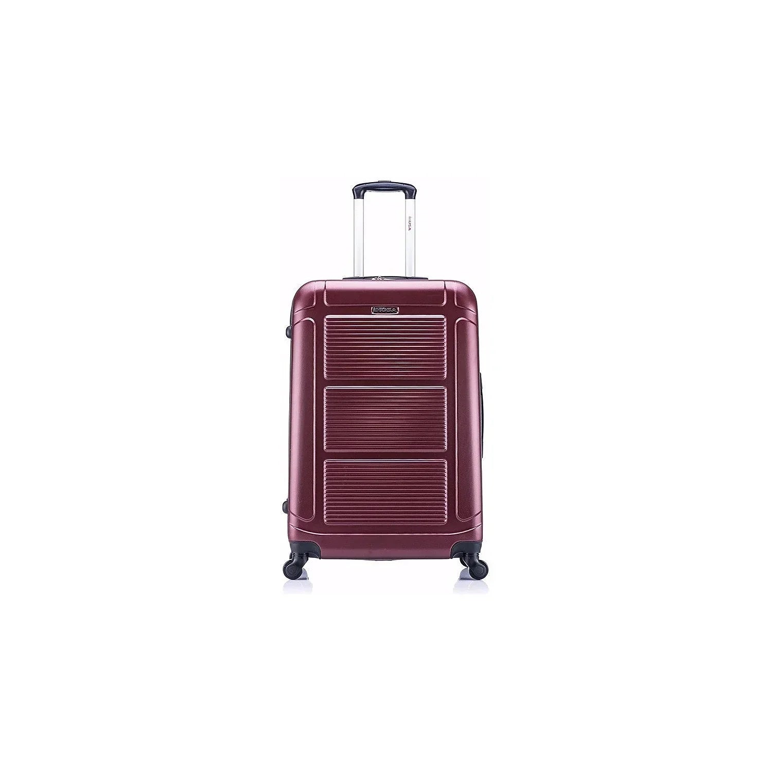 InUSA Pilot Large Plastic 4-Wheel Spinner Luggage Wine (IUPIL00L-WIN)