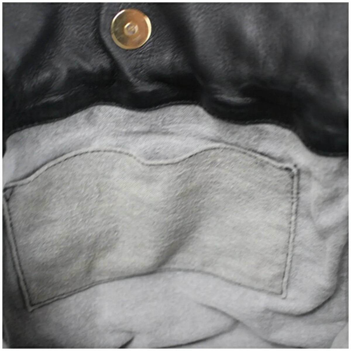 Pre-Owned LOEWE Anagram Shoulder Bag Leather Black Women's Soft (Fair)