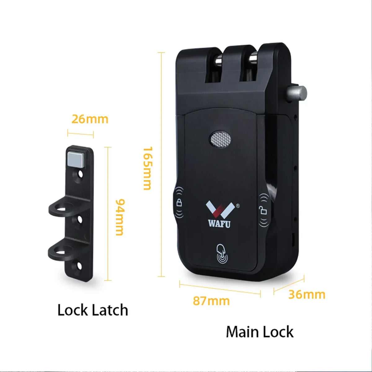 Pinnaco WAFU Smart Lock Wireless Keyless Door Lock with Remote Control