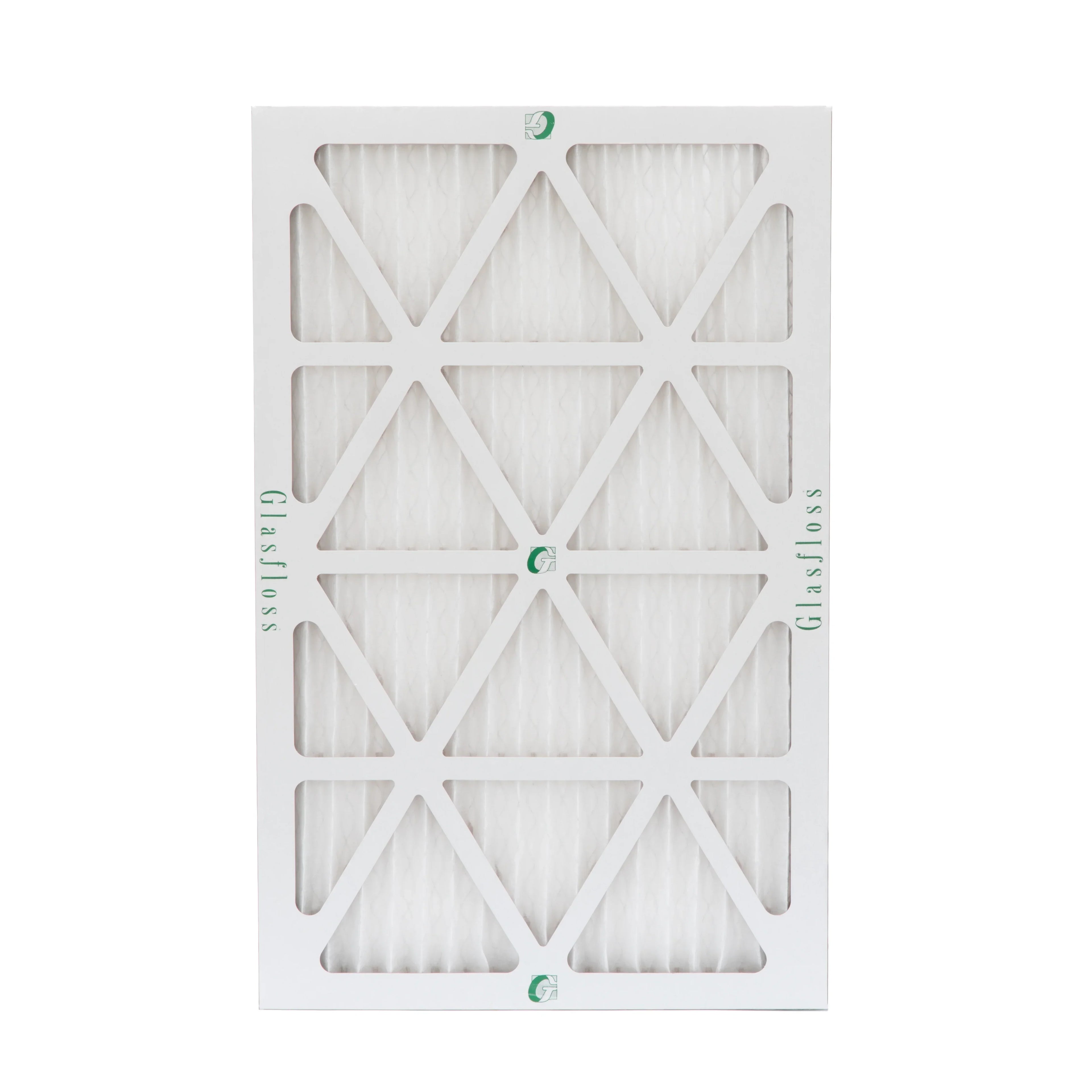 12 Pack of 12x20x1 MERV 13 Pleated Air Filters by Glasfloss. Actual Size: 11-1/2 x 19-1/2 x 7/8