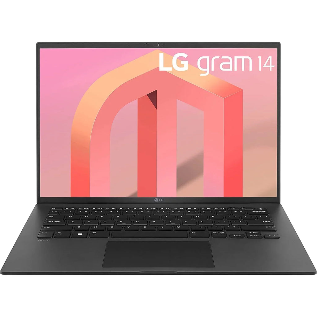 Open Box LG gram (2022) 14Z90Q Ultra Lightweight Laptop, 14" 1920 x 1200 IPS Display, Intel Evo 12th Gen i7-1260P, 16GB LPDDR5 RAM, 512GB SSD, FHD Webcam, Wi-Fi 6E, Thunderbolt 4, Windows11, Black