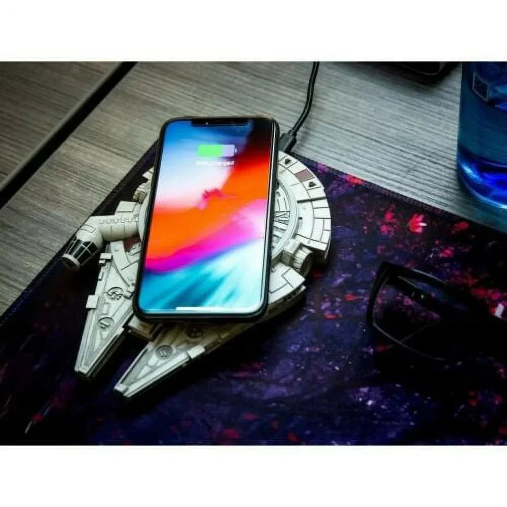 Star Wars Millennium Falcon Wireless Charger with AC Adapter Charging Pad