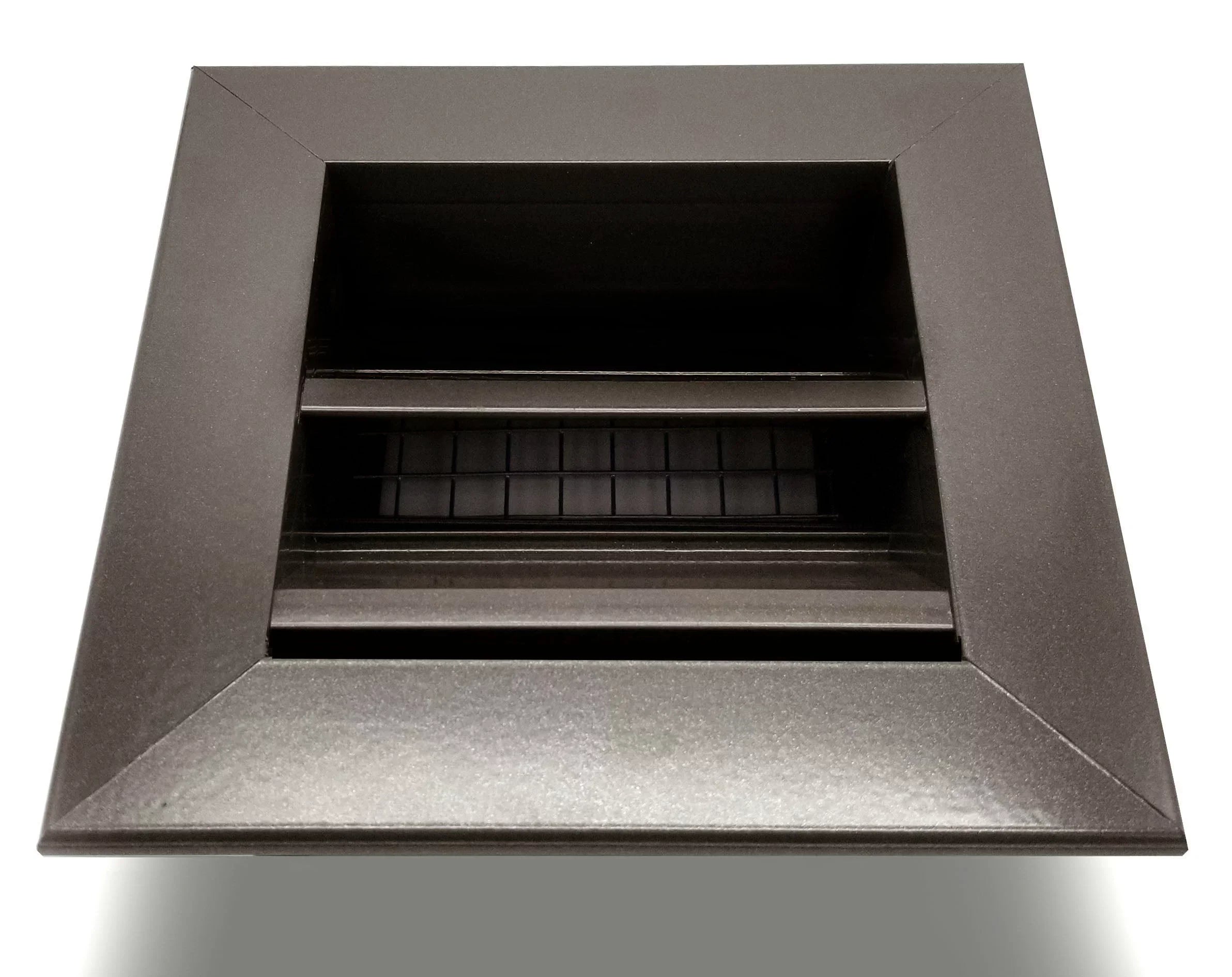 16"w X 8"h Crawl Space Aluminum Exterior Vent for Walls & Crawlspace - Rain & Waterproof Air Vent with Screen Mesh - HVAC Grille - Brown Outer Dimensions 17.5w x 9.5h