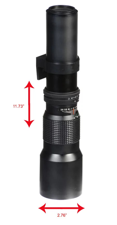 Canon EOS Rebel T3 Manual Focus High Power 1000mm Lens