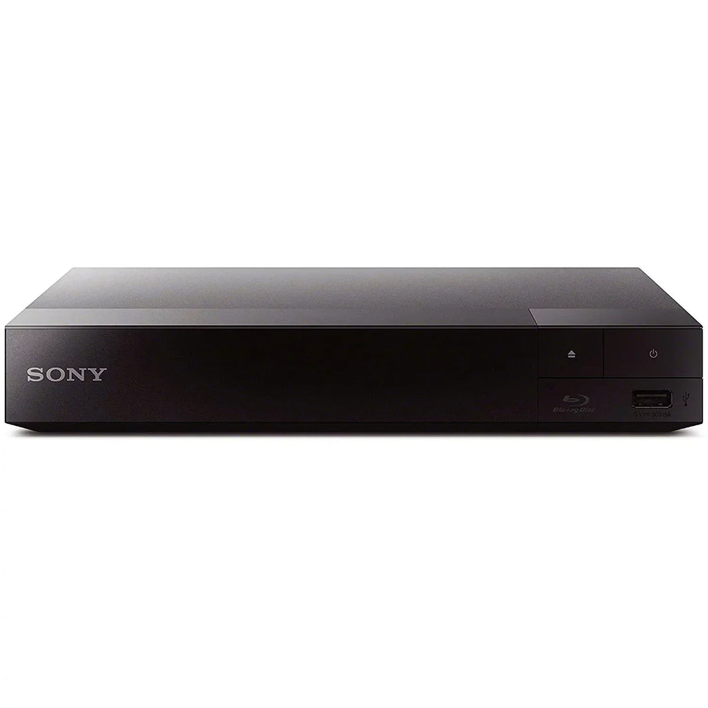 Sony Streaming Blu-Ray Disc Player with WiFi - BDP-BX370 Bundle With Deco Gear 6 ft High Speed HDMI 2.0 Cable and Microfiber TV Screen Cloth
