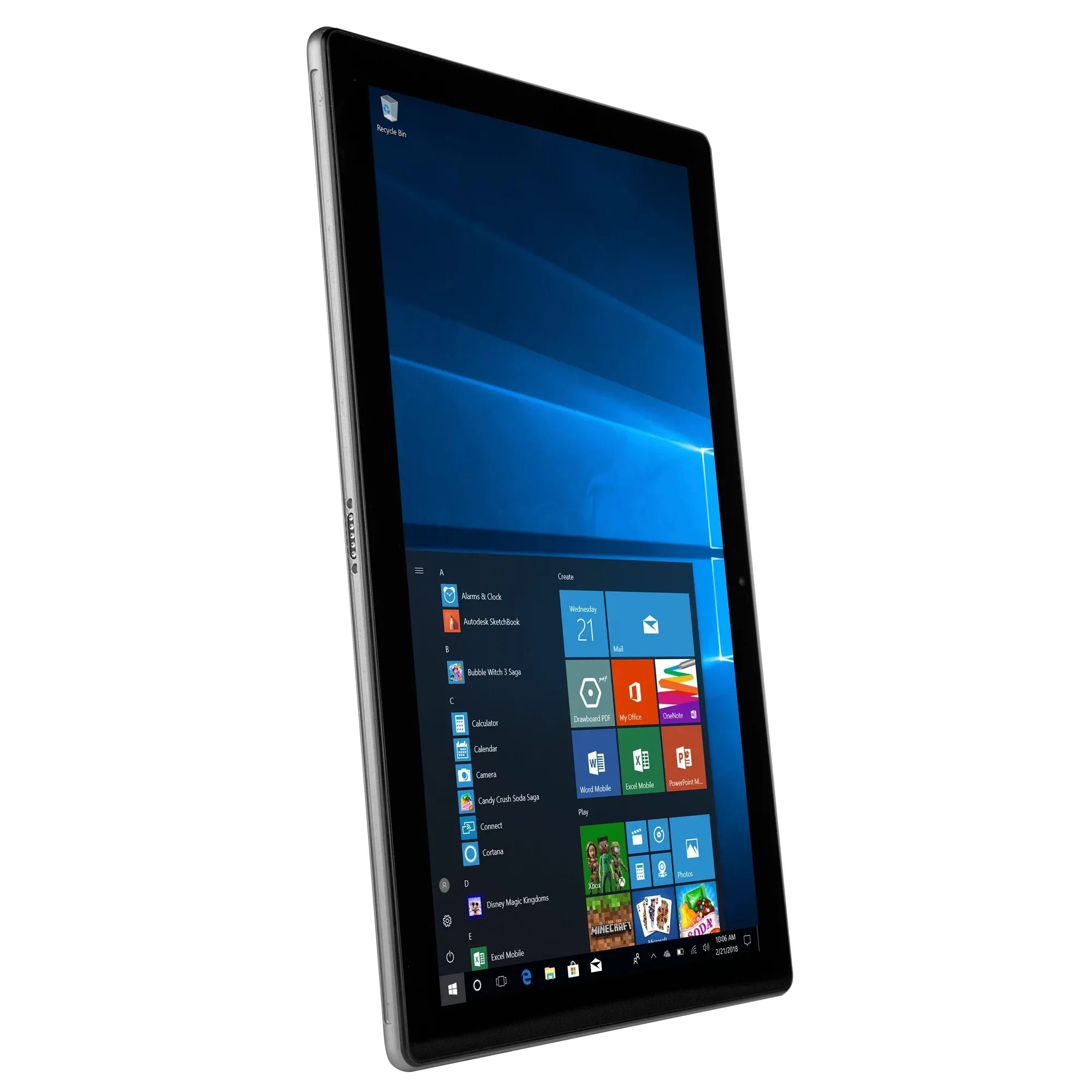 NuVision Split 11 with Wi-Fi 11.6" 2-in-1 Tablet with Detachable Keyboard Featuring Windows 10 Home Operating System