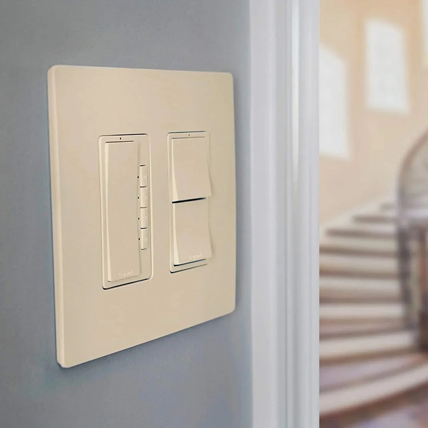 Legrand RCD11LACC6 Pass & Seymour Radiant 2 Single-Pole Switch, 15A, Light Almond - Quantity 6
