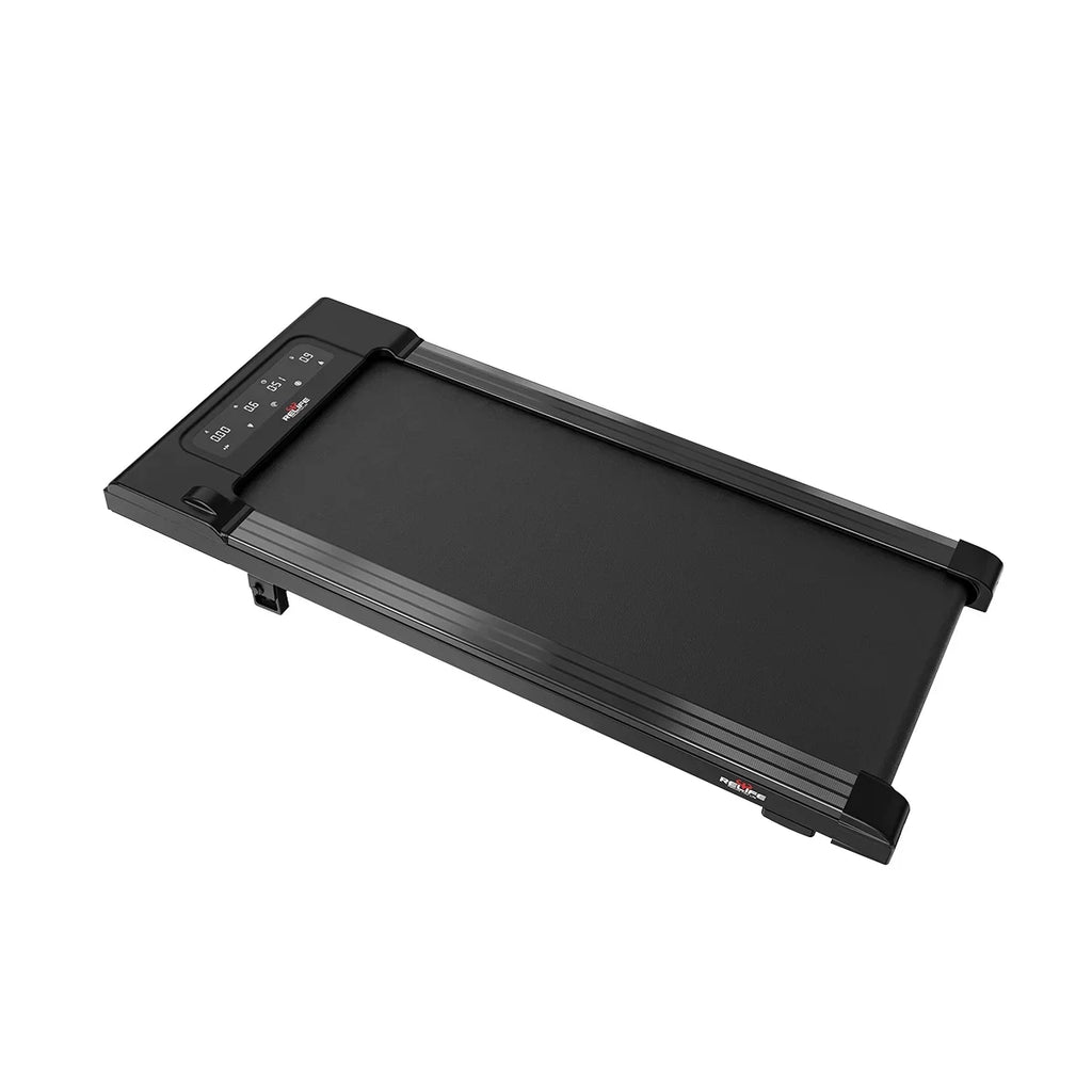 Relife SuperFit 0.5-4MPH Walking Pad Under Desk Treadmill Quiet 220 lbs Capacity Portable with LED Display Black