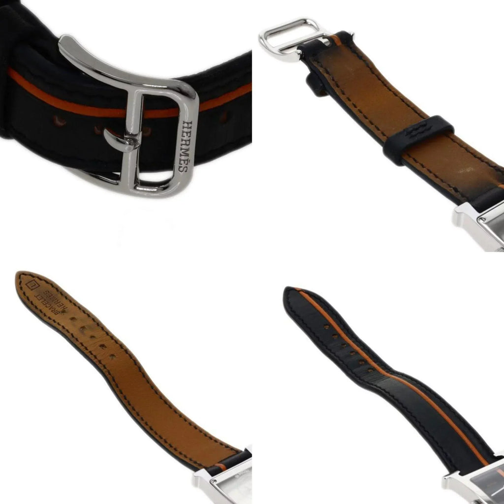 Pre-Owned Hermes HH1.210 H Watch Wristwatch Stainless Steel/Leather Women's HERMES (Good)