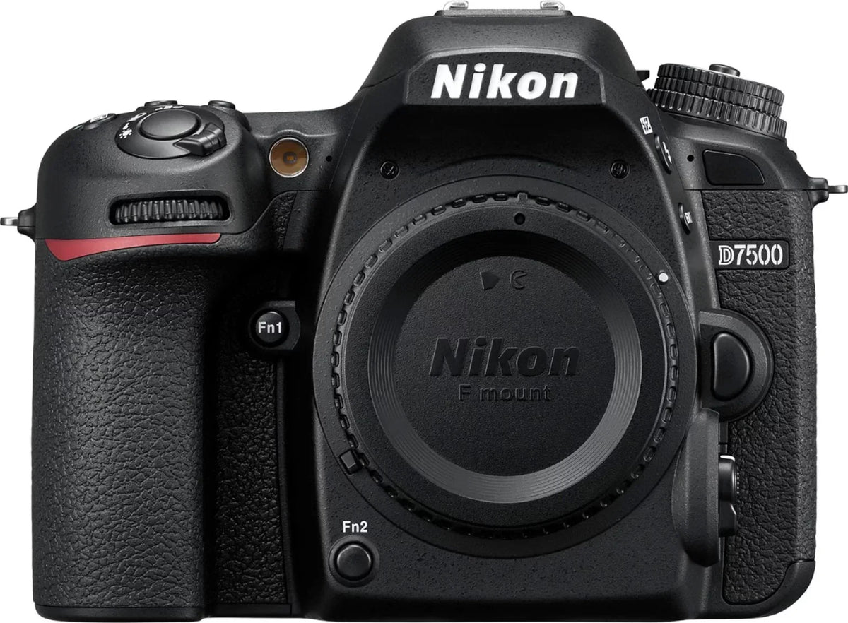 Nikon D7500 20.9MP DSLR Digital Camera W/ 18-55mm VR Lens and 70-300mm ED Lens + 2 Pcs SanDisk 64GB Memory Card Bundle (Black)