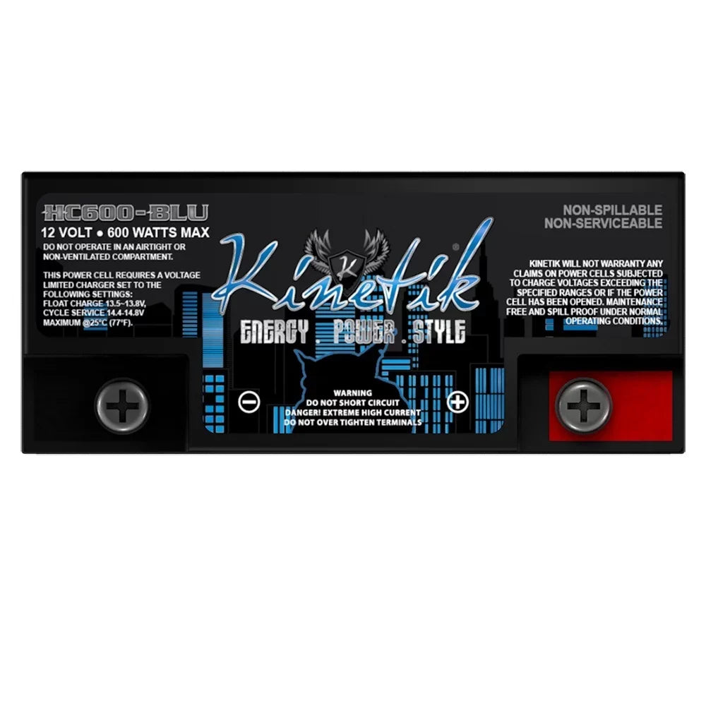 Kinetik HC600BLU 600W 12V Power Cell Replacement Battery for S680 /Power Cell 680