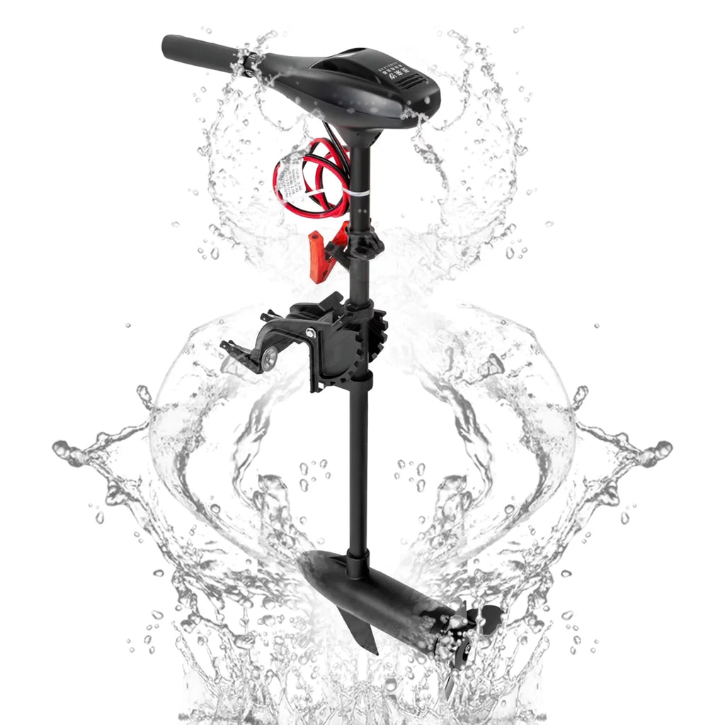 LOYALHEARTDY 58lbs Electric Outboard Motor Fishing Boat Engine Saltwater Brush Trolling Motor for Kayak Inflatable Boat