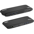Plugable 13-in-1 USB C Docking Station Dual Monitor, 100W Charging, Dual 4K Displays 2x HDMI or 2x DisplayPort, Compatible with Mac, Windows, Thunderbolt 3 / 4, USB-C (5x USB, Ethernet, SD Card Reader