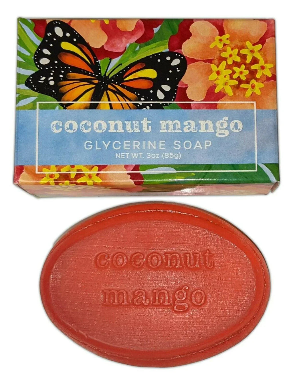 Set of 4 Greenwich Bay GLYCERINE SOAPS, 3 oz. Each, Lemon, Orange, Mango, Lime