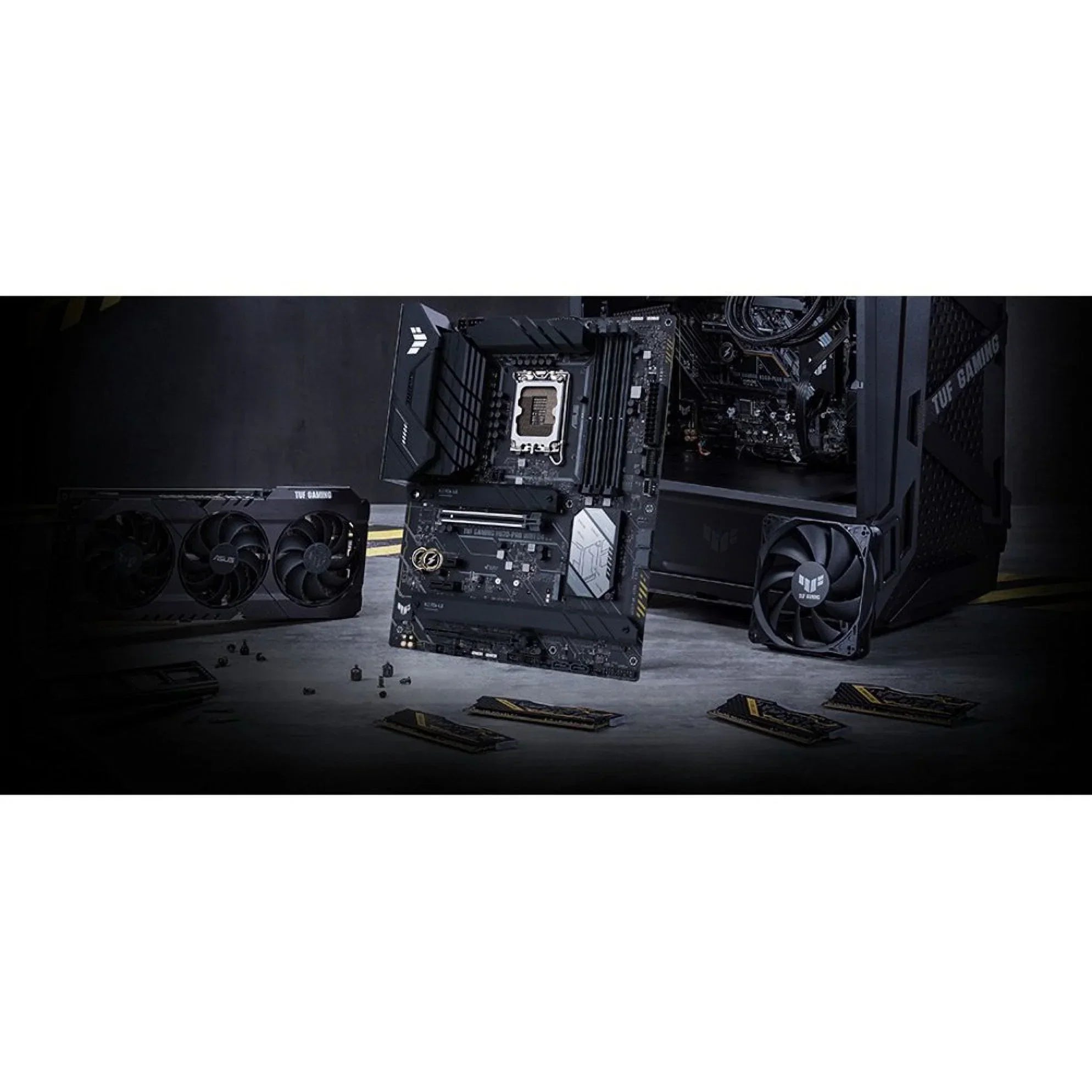 ASUS TUF GAMING H670-PRO WIFI D4 LGA 1700 (Intel 12th &13th Gen) ATX Gaming Motherboard (PCIe 5.0, DDR4, 14+1 DrMOS, 4xPCIe 4.0 M.2 Slots, WiFi 6, 2.5 Gb LAN, Front USB 3.2 Gen 1 Type-C)