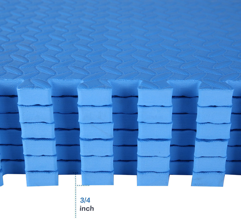 BalanceFrom 3/4 In. Thick High Quality EVA Foam Interlocking Tiles Puzzle Exercise Mat, 24 Sq. Ft.