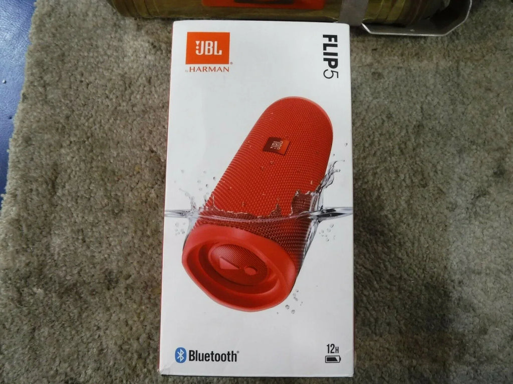 Restored JBL JBLFLIP5REDAM FLIP 5 Waterproof Portable Bluetooth Speaker Red (Refurbished)