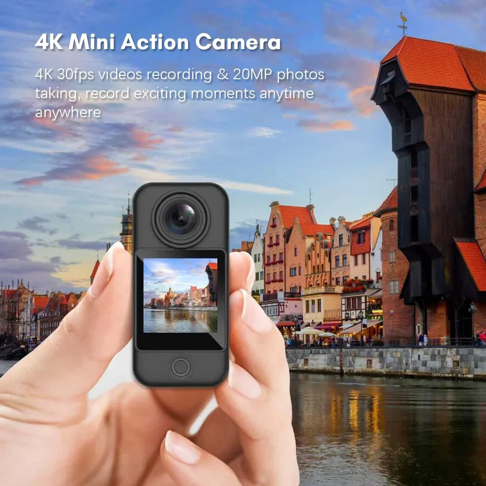 Sport Camera,Pocket 4k 30fps 6- Stabilization 30mScreens 154° 4k 30fps Camera InchScreens Camera Wifi Camera Screens 154° Wide C300 Pocket 4k Stabilization 30m Waterproof