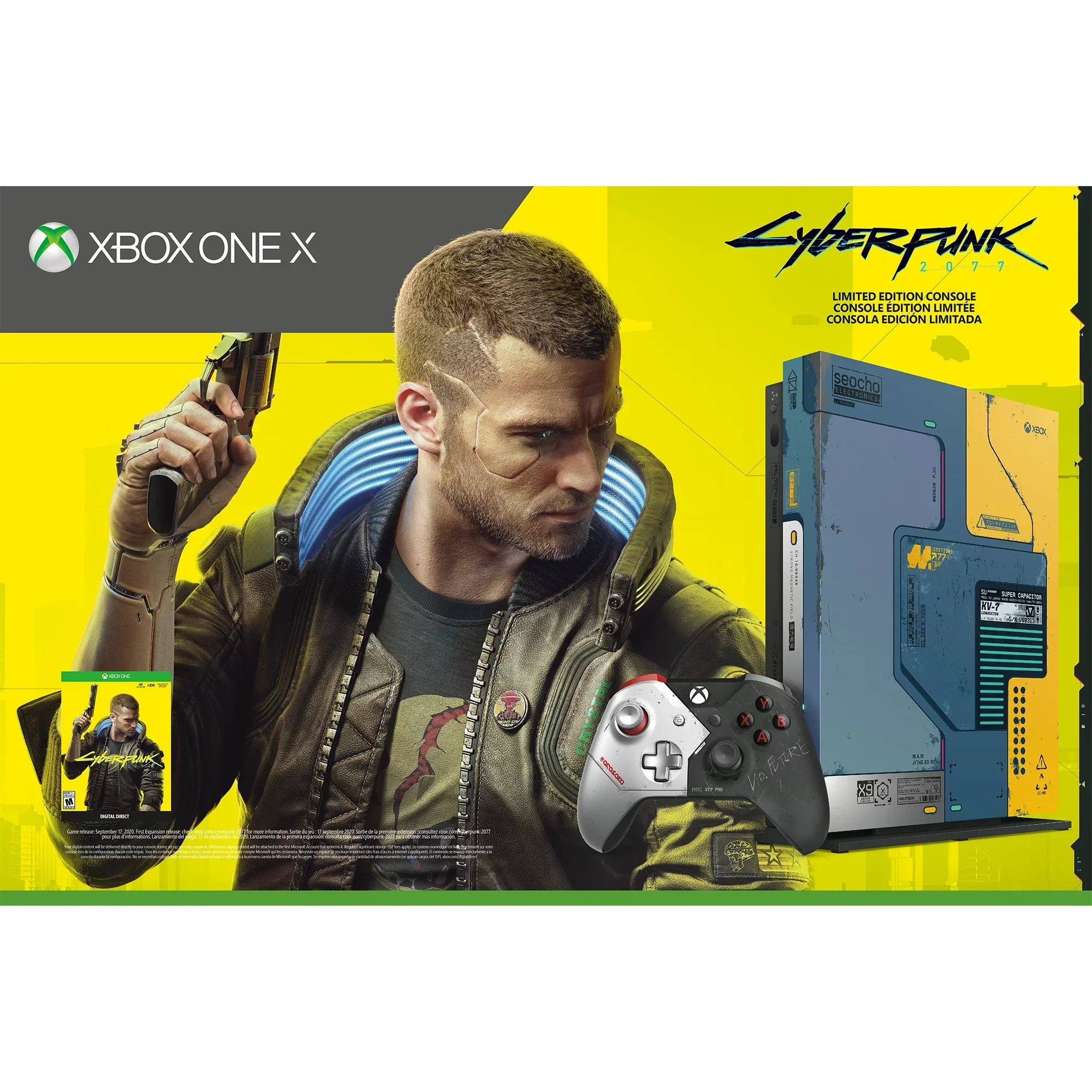New Microsoft Xbox One X [Previous Generation] 1TB Cyberpunk 2077 Console Bundle (Discontinued)