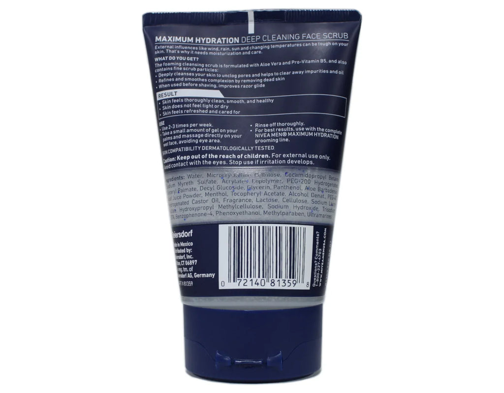 3 Pack - Nivea for Men Energizing Face Scrub 4.4 oz (125 G) Each