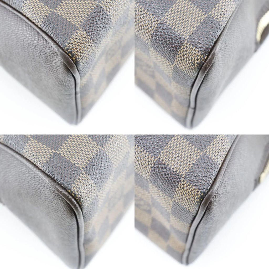 Pre-Owned LOUIS VUITTON Louis Vuitton Brera Handbag N51150 Damier Canvas Brown VI0094 Women's (Good)
