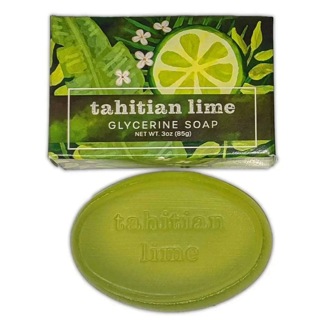 Set of 4 Greenwich Bay GLYCERINE SOAPS, 3 oz. Each, Lemon, Orange, Mango, Lime