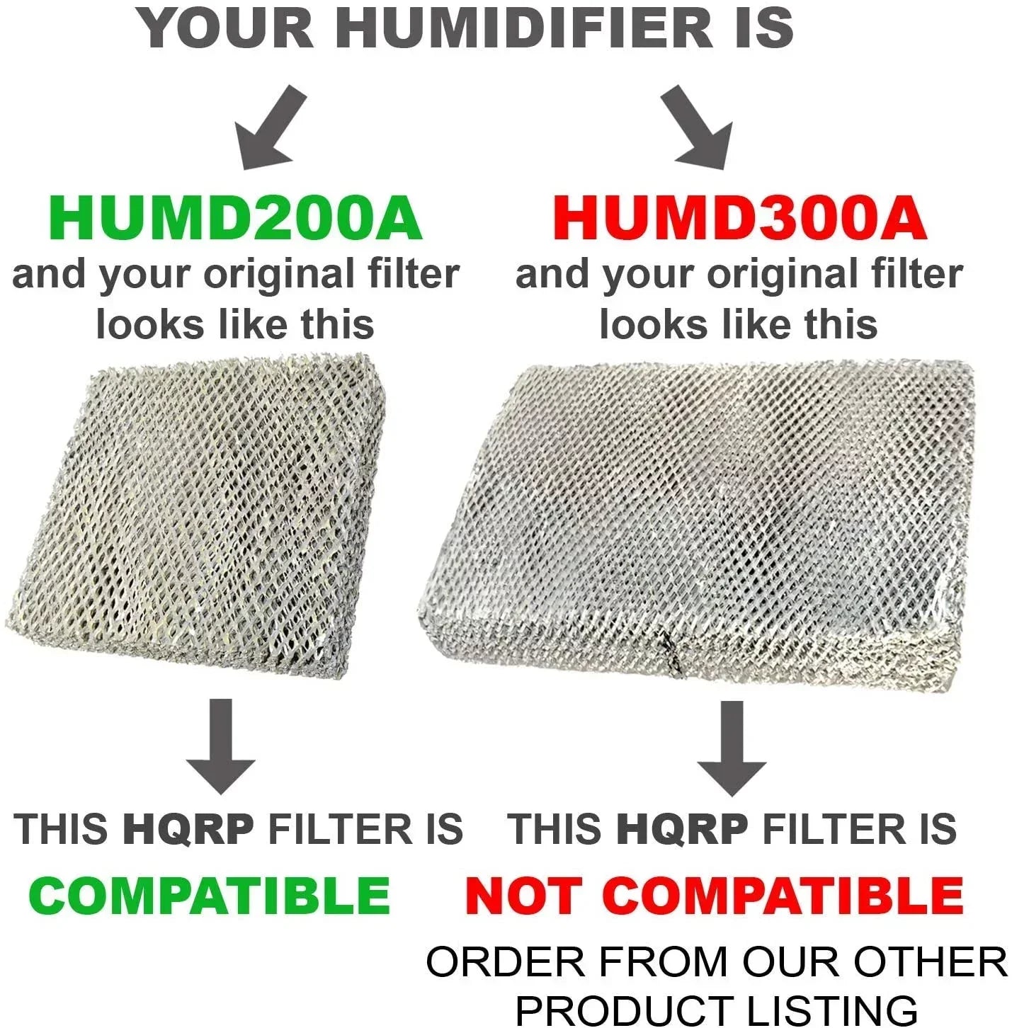 HQRP 2-Pack Water Filter for Panel GeneralAire 570 570M 570A Whole House Humidifiers; GA10, ReservePro 7900