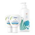 Dove Concentrate Refills (X2) And 100 Percent Recycled Reusable Bottle For Instantly Soft Skin Daily Moisture Starter Kit For Lasting Nourishment Body Care 4 Fl Oz (Makes 16 Fl Oz).
