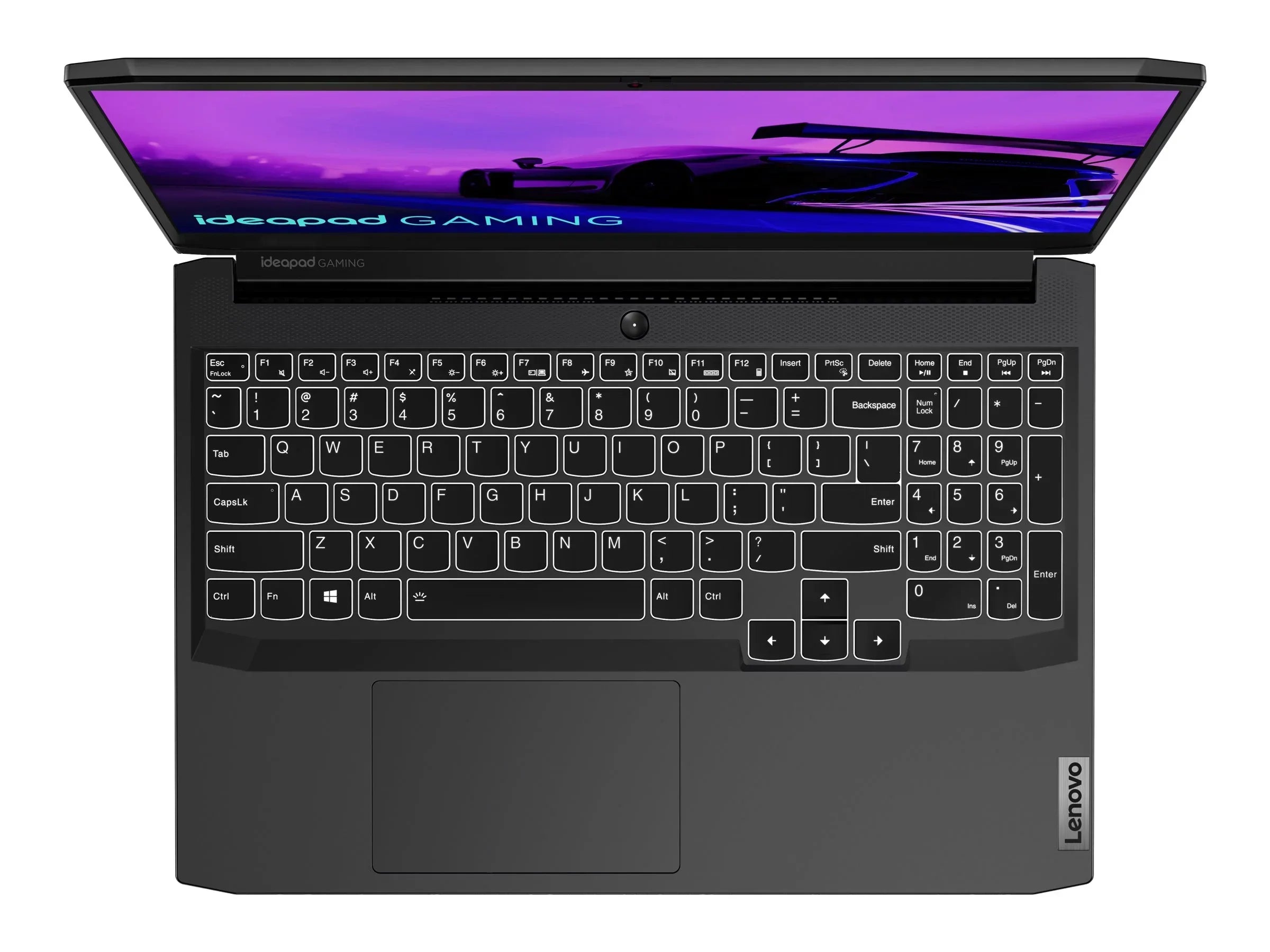 Lenovo IdeaPad Gaming 3 15ACH6 82K2 - 180-degree hinge design - AMD Ryzen 7 - 5800H / up to 4.4 GHz - Win 10 Home 64-bit - GF RTX 3050  - 16 GB RAM - 512 GB SSD NVMe - 15.6" IPS 1920 x 1080 (Full HD) @ 120 Hz - 802.11a/b/g/n/ac/ax - shadow black - kb