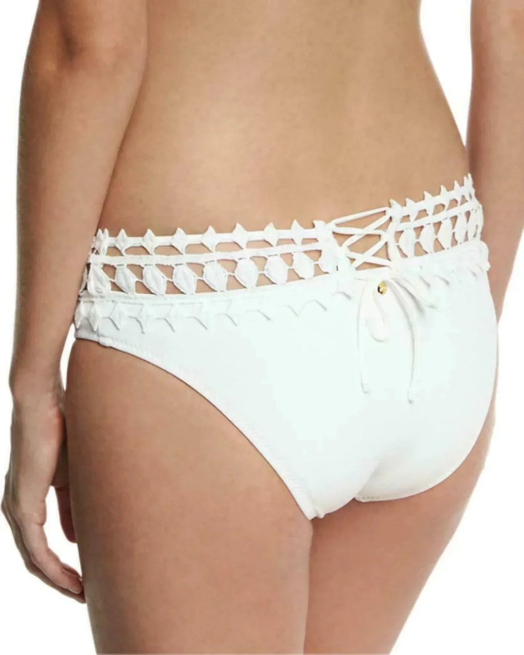 Ale by Alessandra Womens Applique Cut Out Swim Bottom Separates