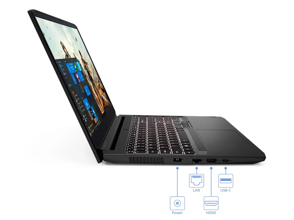 Lenovo IdeaPad 3i Gaming Laptop, 15.6" 120Hz FHD Display, Intel Core i7-11370H Upto 4.8GHz, 16GB RAM, 256GB NVMe SSD + 1TB HDD, NVIDIA GeForce RTX 3050 Ti, HDMI, Wi-Fi, Bluetooth, Windows 10 Pro