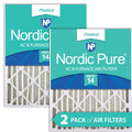 Nordic Pure 12x24x4 (3 5/8) Pleated MERV 14 Air Filters 2 Pack