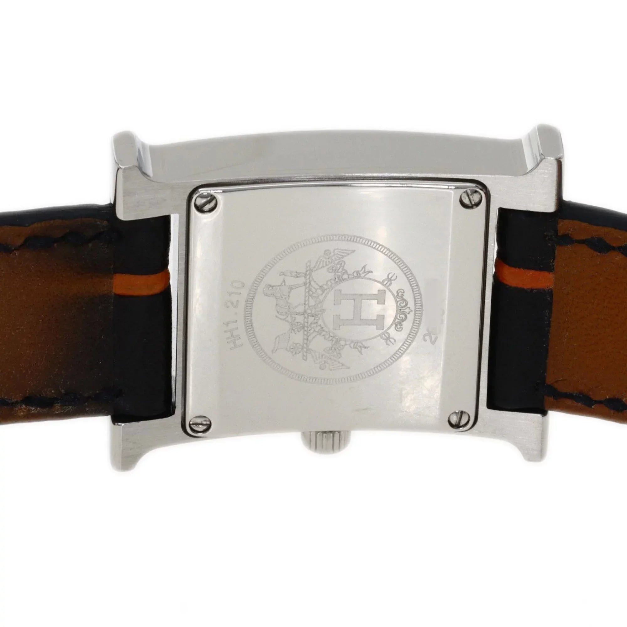 Pre-Owned Hermes HH1.210 H Watch Wristwatch Stainless Steel/Leather Women's HERMES (Good)