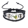 Corn Plug Cable Charging Cable Pattern Bracelet Braided Leather Woven Rope Wristband