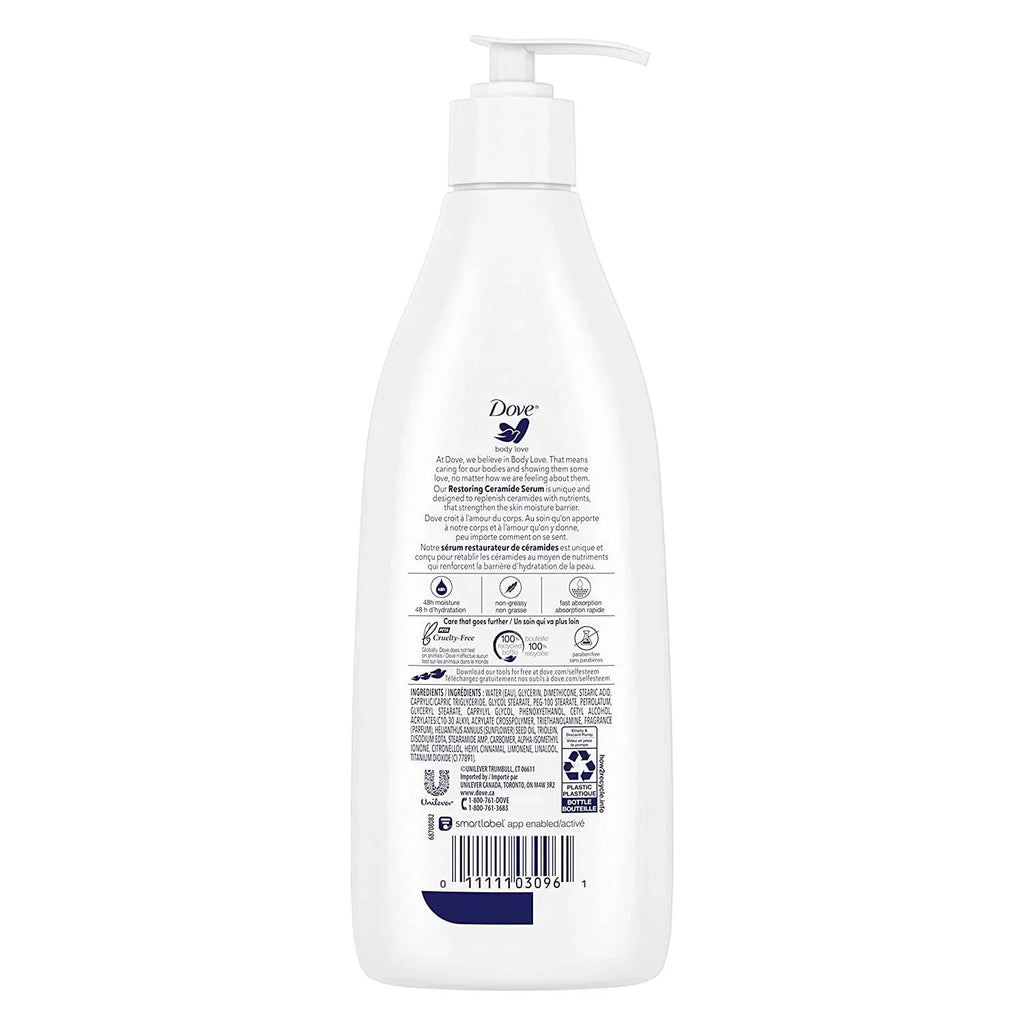 Dove Body Love Moisturizing Lotion for Rough or Dry Skin Intense Care Softens and Smoothes, White, 13.5 Oz, 3 Count