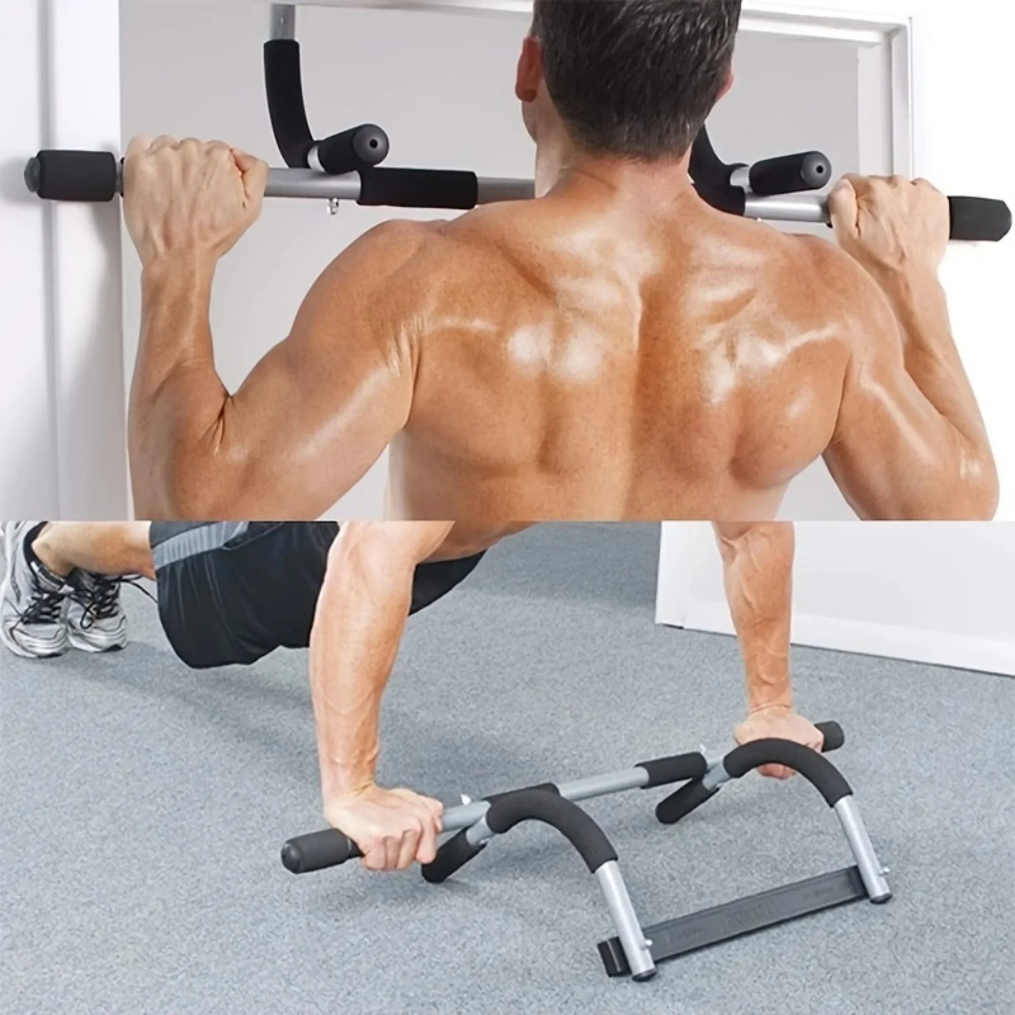 PGAST Door-Mounted Pull-Up Bar: Versatile, Portable & Space-Saving – Strengthen & Tone for Men and Women
