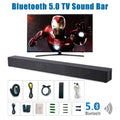 CJC Sound Bars for TV PC Gaming Monitor Sound Bar with Bluetooth 5.0/HDMI ARC/AUX/USB Bass Adjustable Wall Mountable