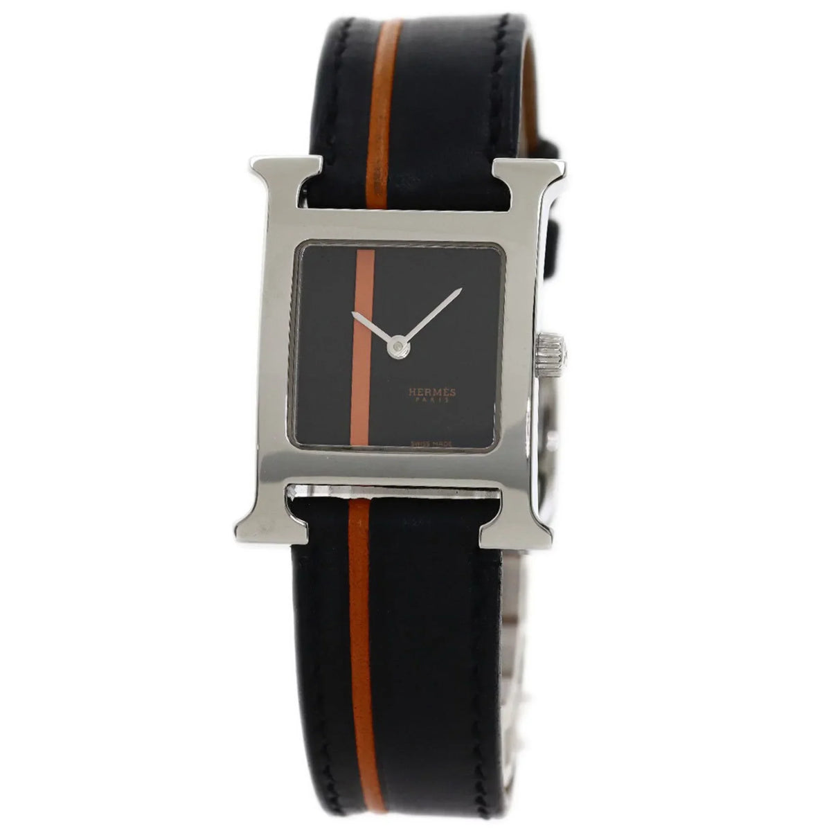 Pre-Owned Hermes HH1.210 H Watch Wristwatch Stainless Steel/Leather Women's HERMES (Good)