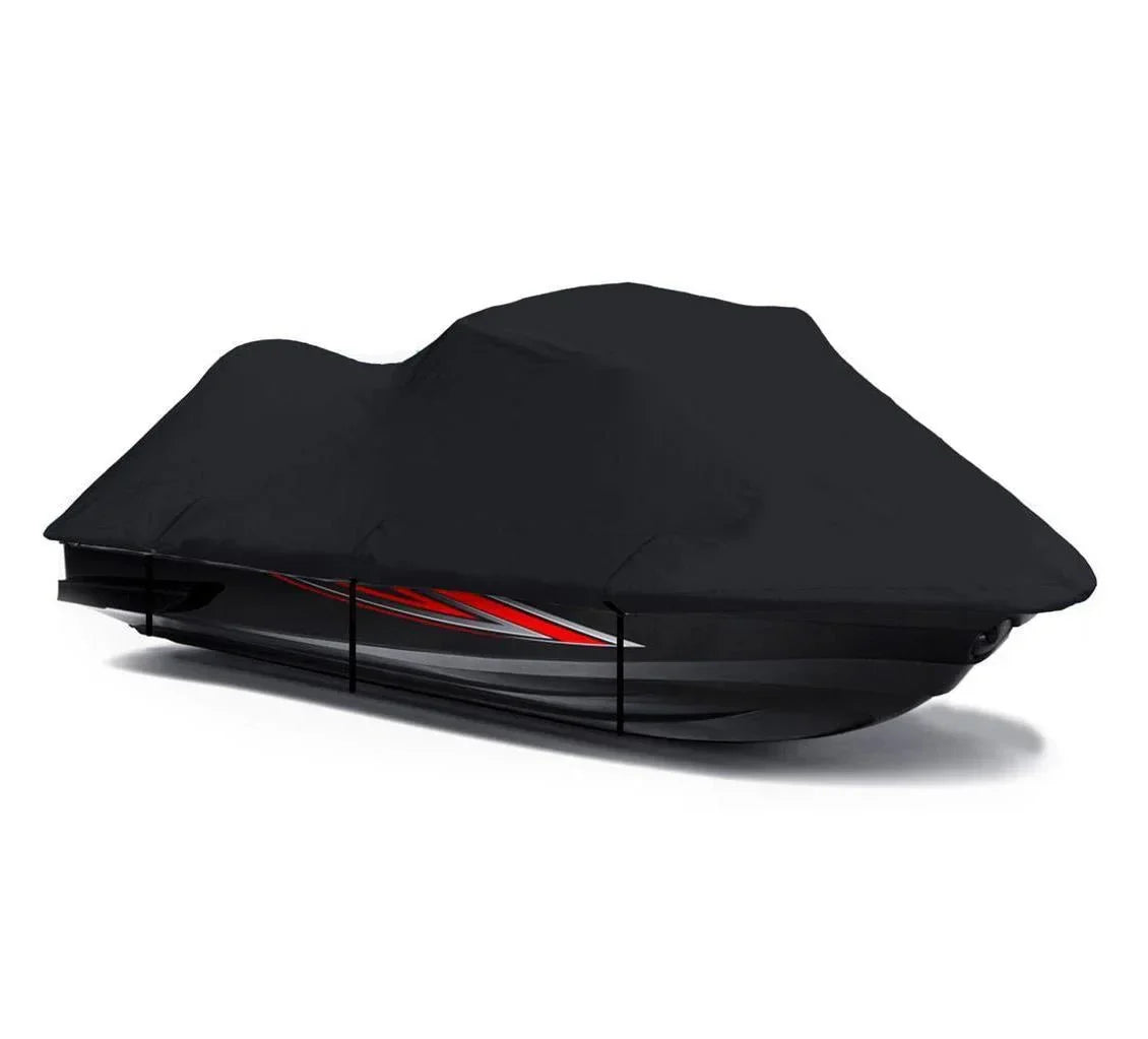 BLACK 600 DENIER JetSki Cover Compatible for Sea Doo Sea-Doo GTI SE 130 2011 2012 2013 2014 2015 2016 2017 2018 2019 2020 2021 2022 Jet Ski Cover PWC Cover