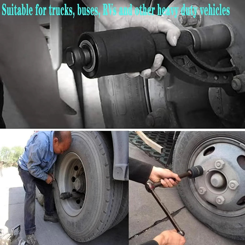 1:58 Heavy Duty Torque Multiplier Set 4800 NM Lug Nut torque Set Lugnut Remover with Case Labor Saving Tool 8pcs Socket Black