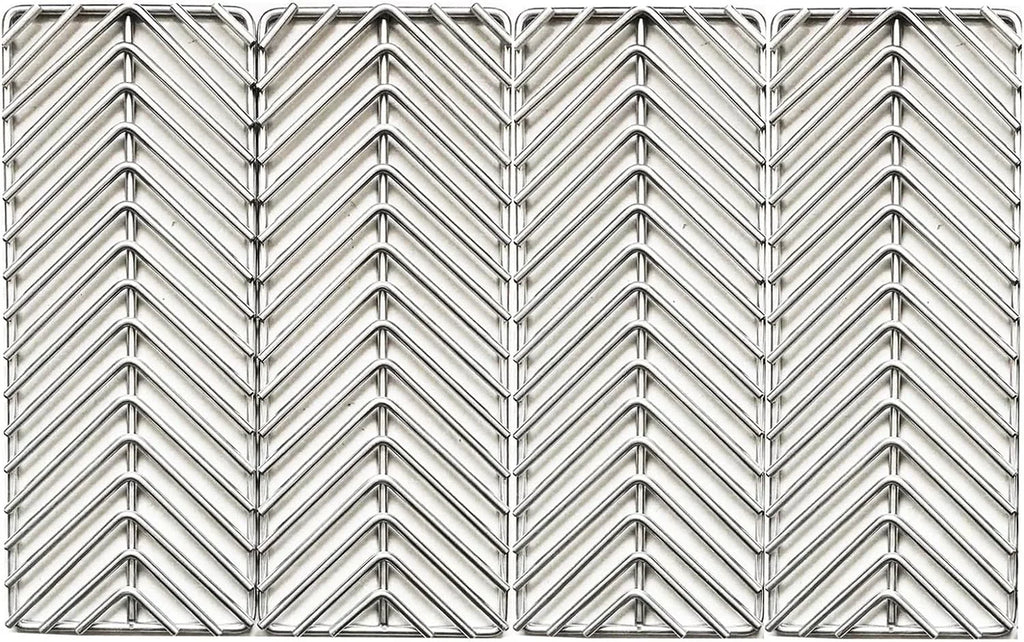 GRILLJOB 4 Pack V-Style Cooking Grate Stainless Steel 304 BBQ Grill Burners for Cal Flame Cal Flame P-Series, G-Series, and Convection Gas Grills