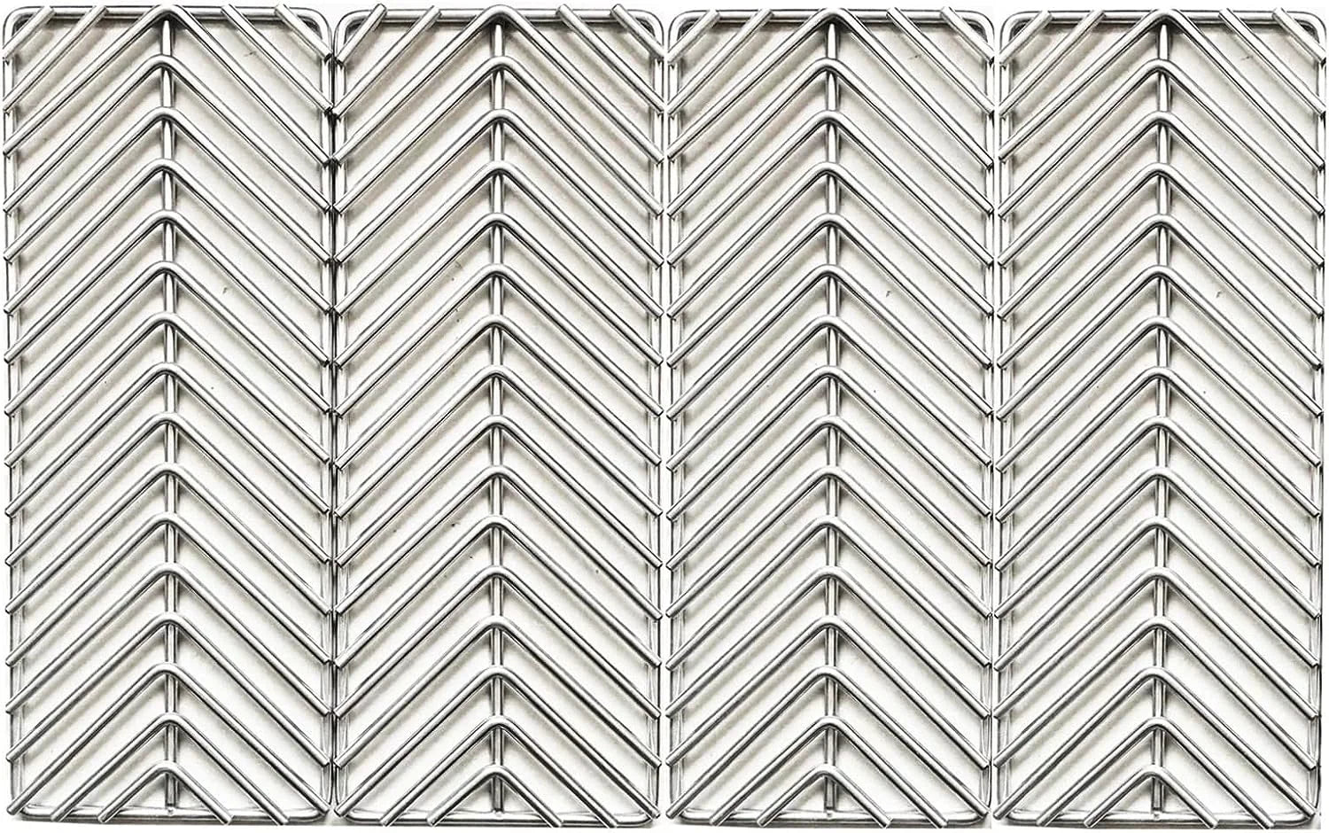 GRILLJOB 4 Pack V-Style Cooking Grate Stainless Steel 304 BBQ Grill Burners for Cal Flame Cal Flame P-Series, G-Series, and Convection Gas Grills