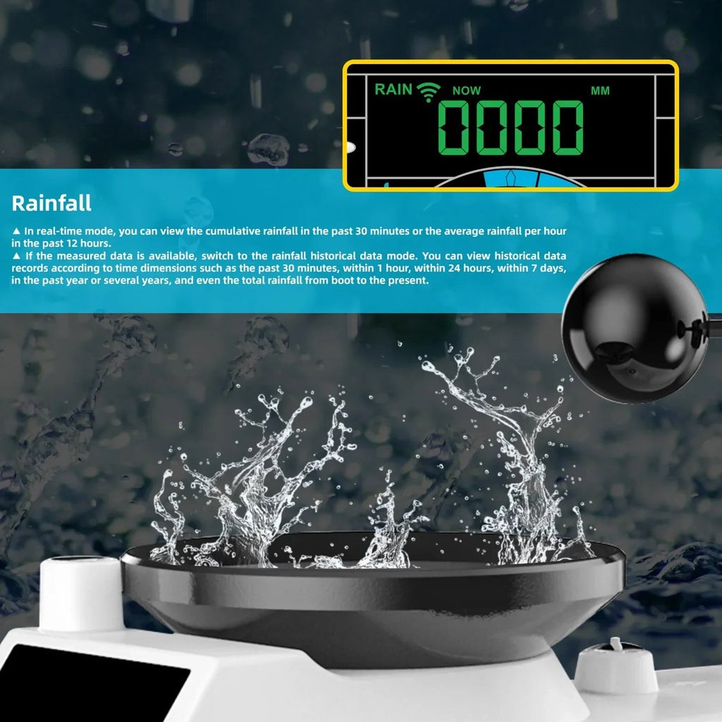 Suzicca Wireless Weather Station Indoor Hygrometer Thermometer Temperature Backlit Humidity Display  Digital Weather Forecast Station Clock Alarm Clock with Sensor USB Port