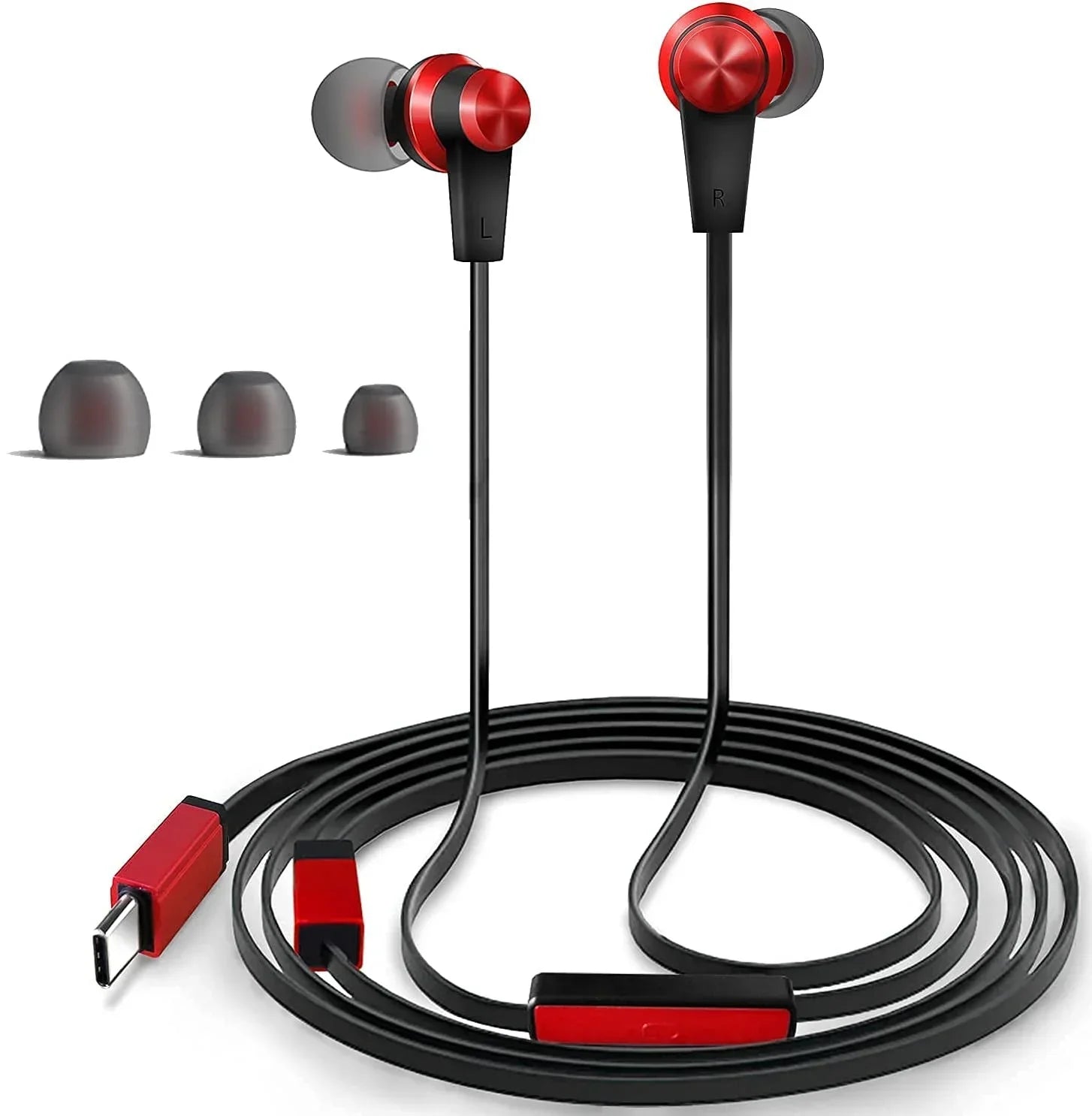 USB C Headphone Type C Earbuds Wired with Compatible with iPad Pro iPad Mini 6, Google Pixel
